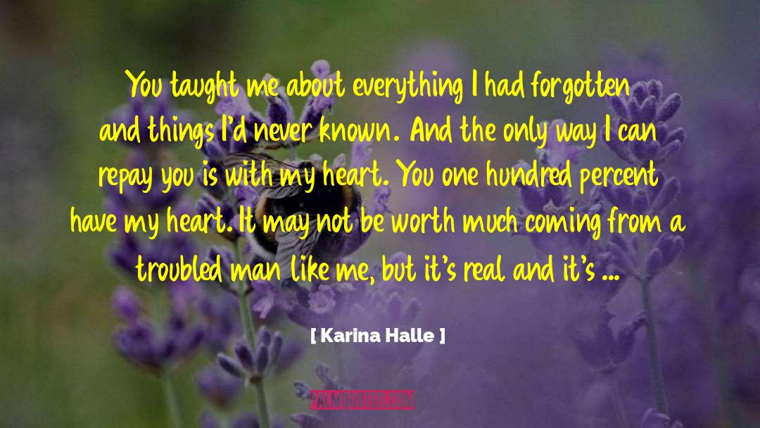 Difference Between A Real Man And A Boy quotes by Karina Halle