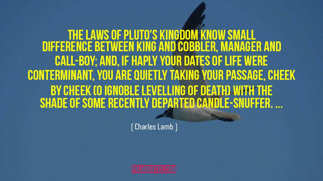 Difference Between Life And Death quotes by Charles Lamb