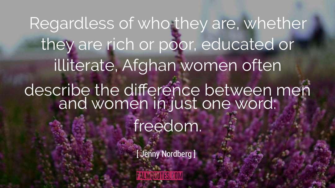 Difference Between Men And Women quotes by Jenny Nordberg