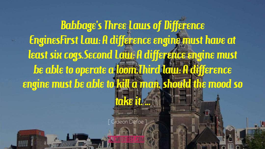 Difference Engine quotes by Gideon Defoe
