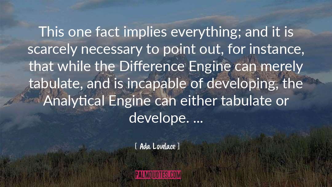 Difference Engine quotes by Ada Lovelace