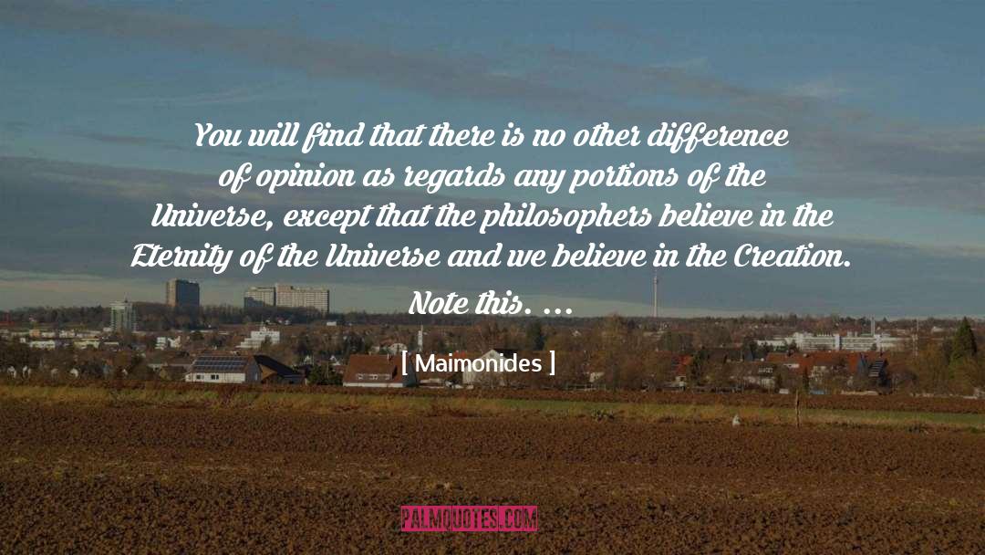Difference Of Opinion quotes by Maimonides
