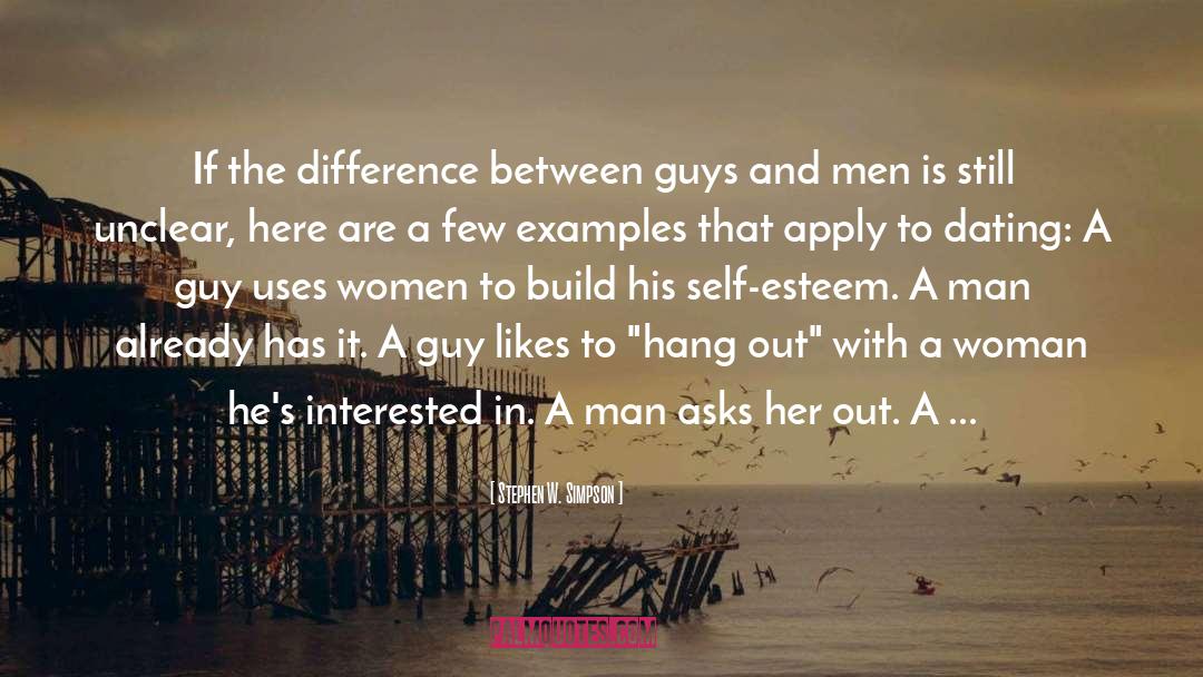 Differences Between Man And Woman quotes by Stephen W. Simpson