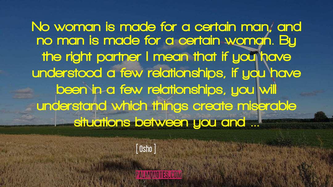 Differences Between Man And Woman quotes by Osho