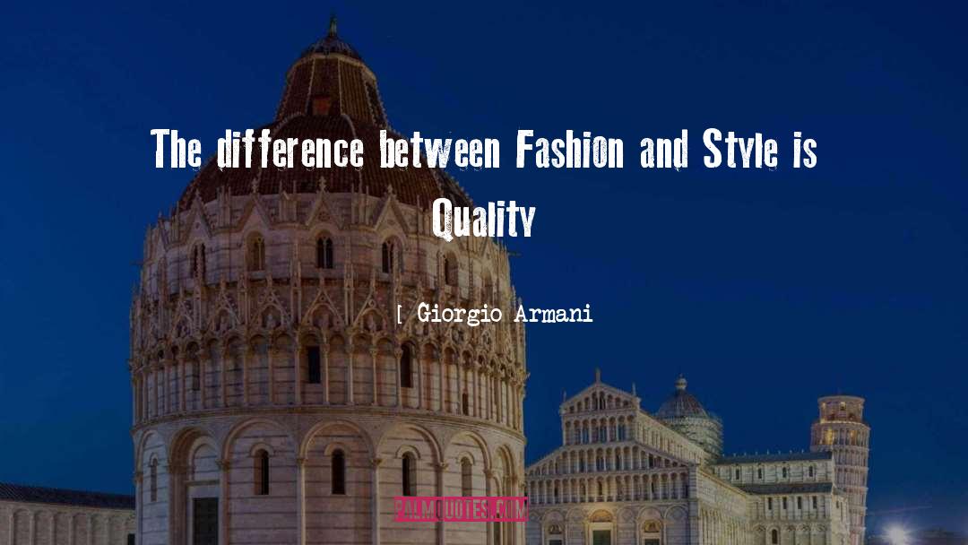 Differences quotes by Giorgio Armani