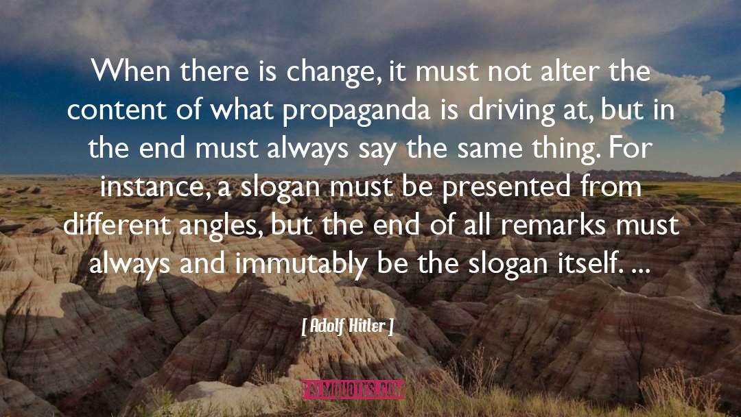 Different Angles quotes by Adolf Hitler