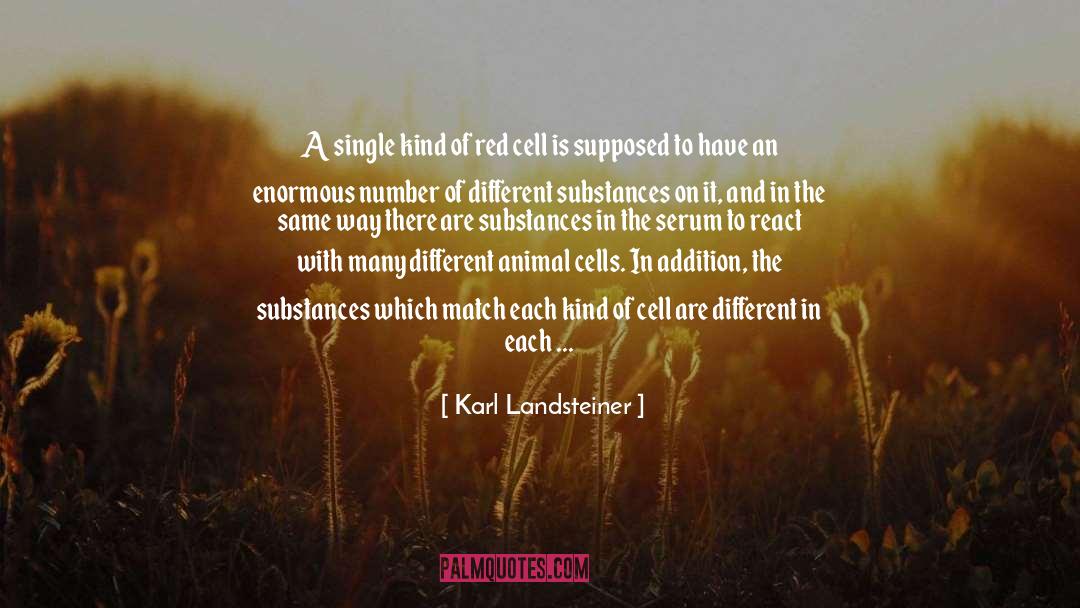 Different Animals quotes by Karl Landsteiner