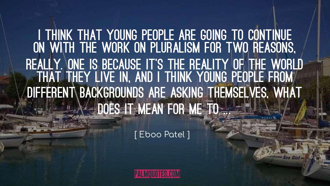 Different Backgrounds quotes by Eboo Patel