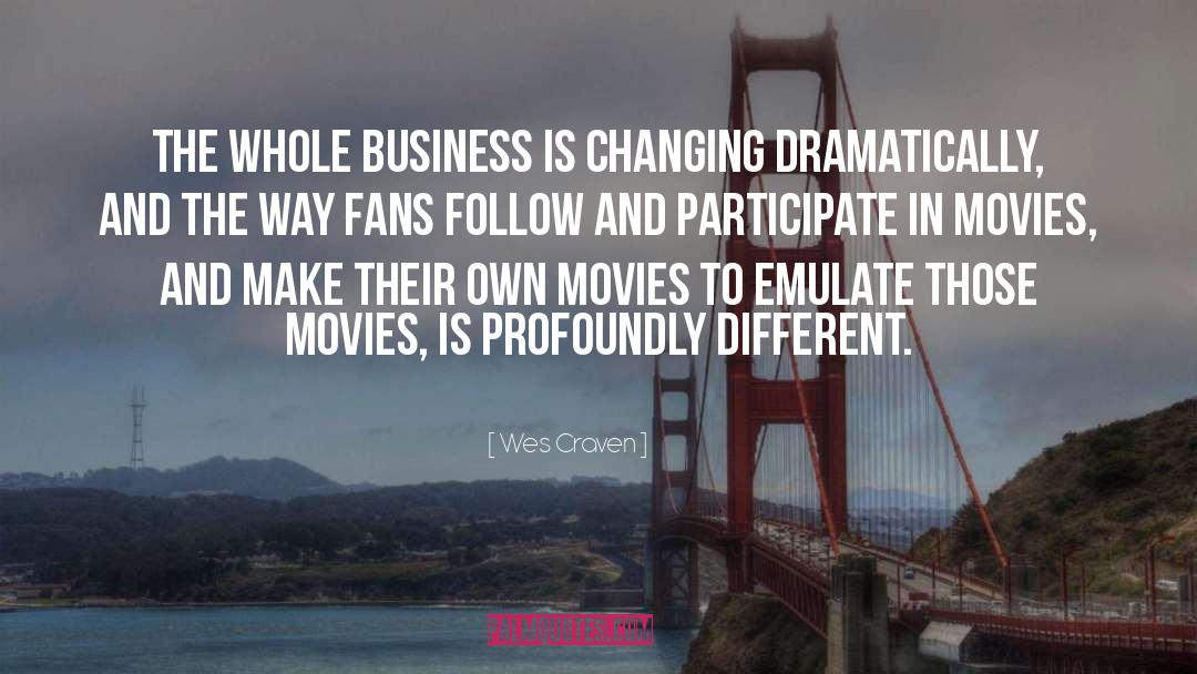 Different Backgrounds quotes by Wes Craven