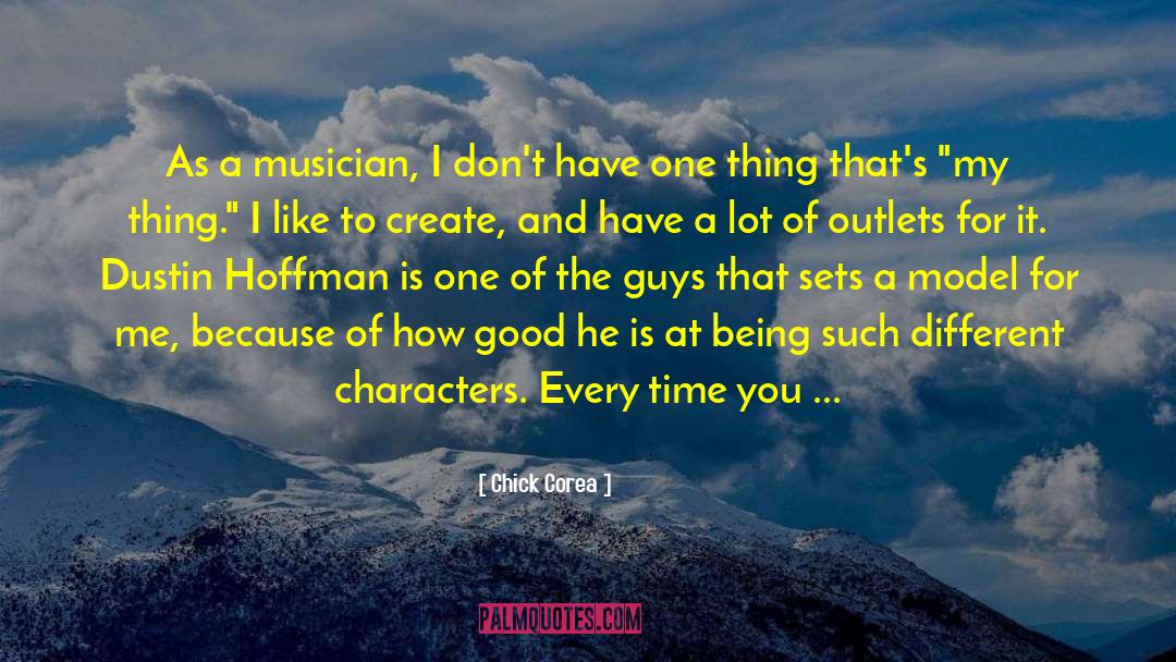Different Characters quotes by Chick Corea