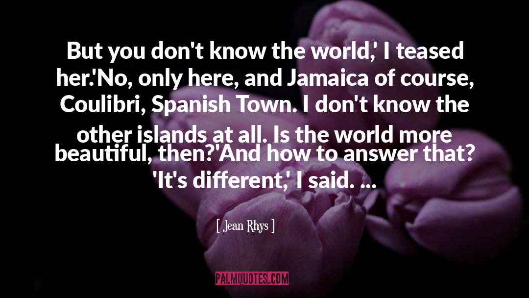 Different Colors quotes by Jean Rhys