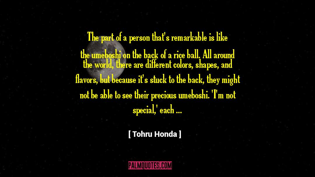 Different Colors quotes by Tohru Honda