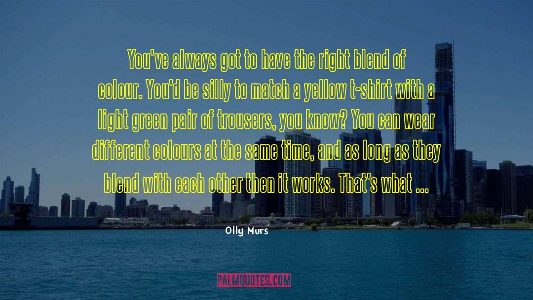 Different Colours quotes by Olly Murs