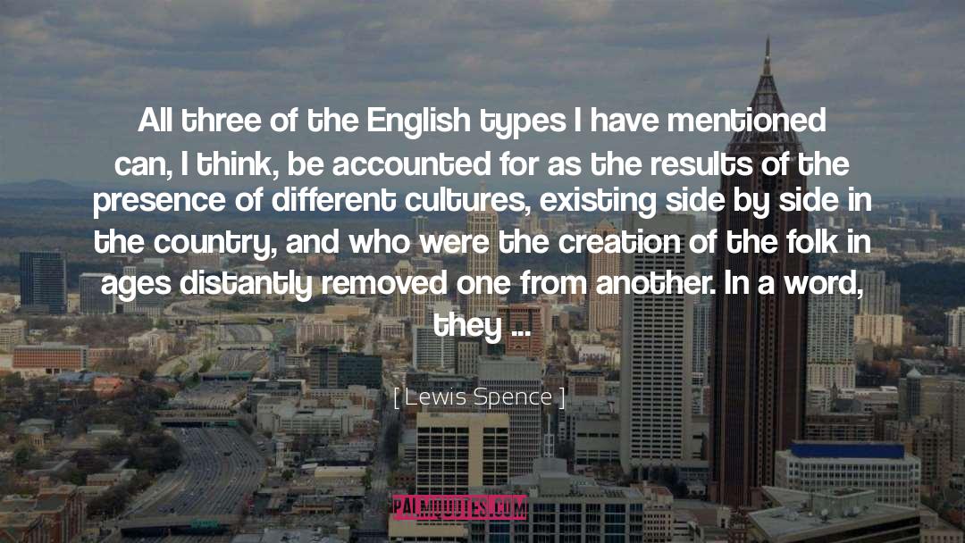 Different Cultures quotes by Lewis Spence