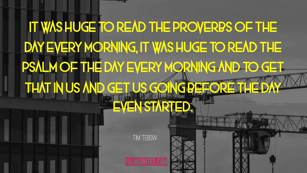 Different Day quotes by Tim Tebow