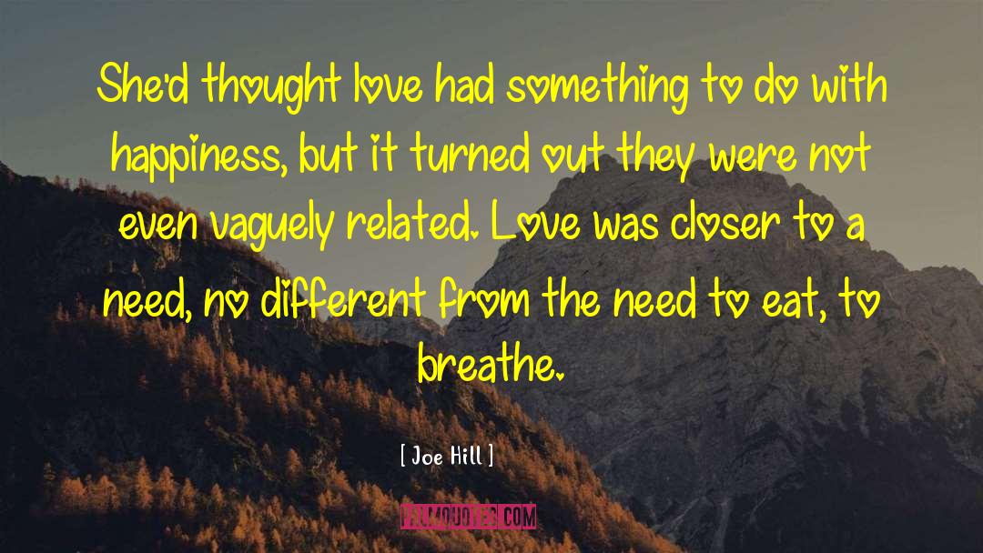 Different Experiences quotes by Joe Hill