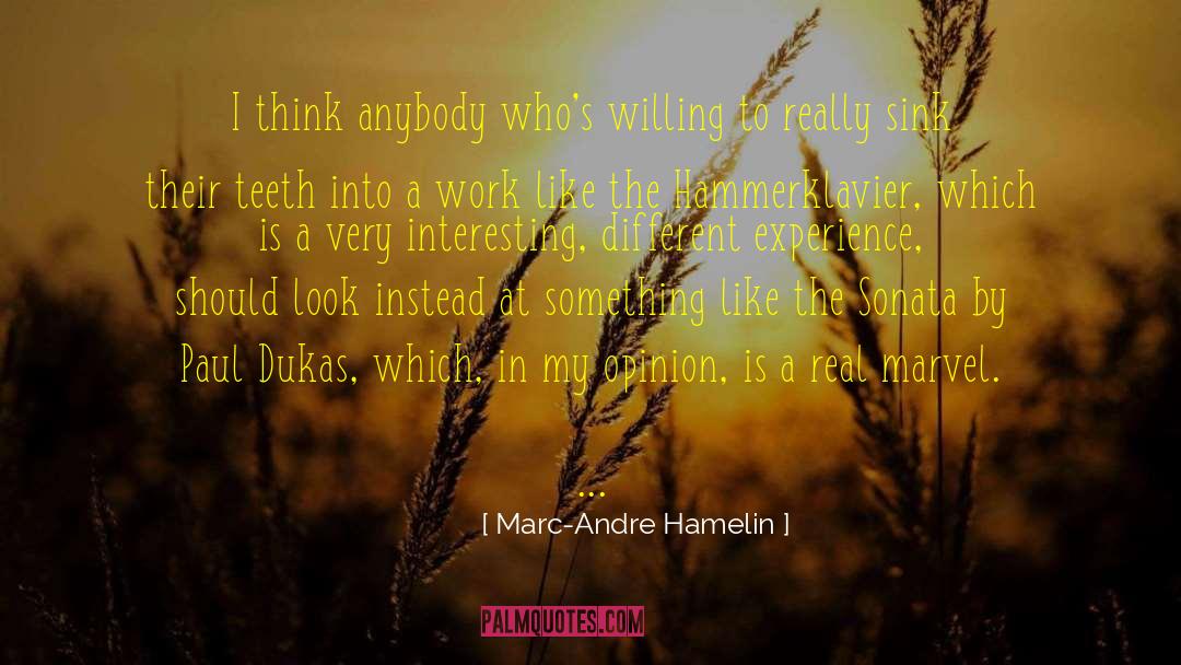 Different Experiences quotes by Marc-Andre Hamelin