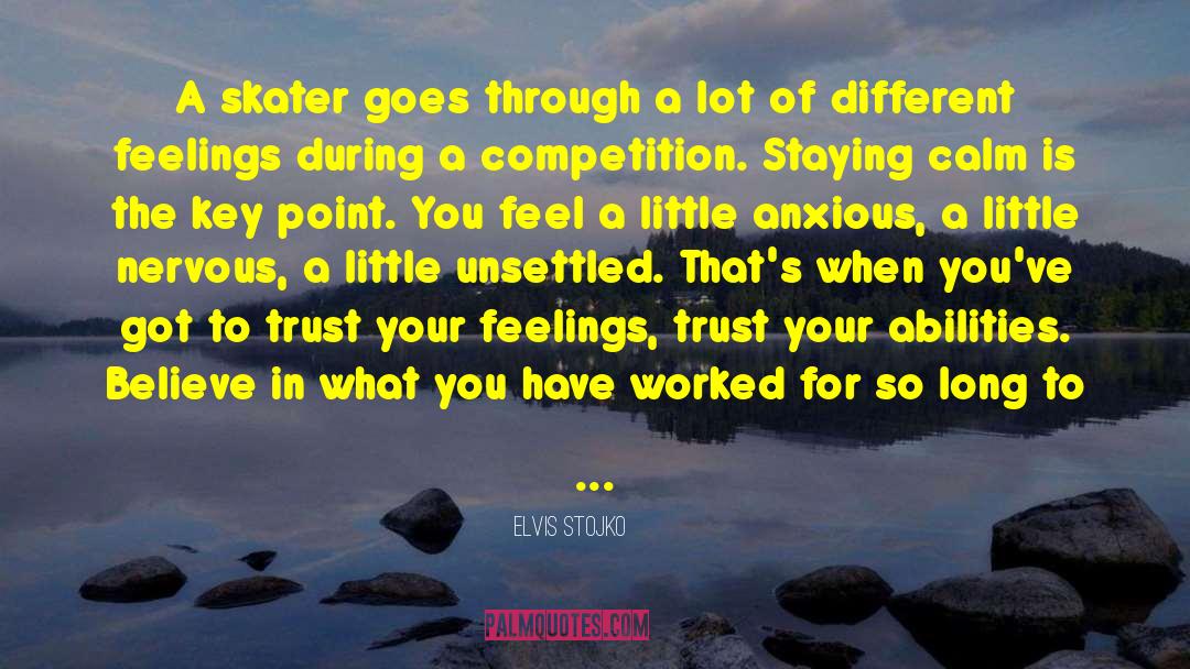 Different Feelings quotes by Elvis Stojko