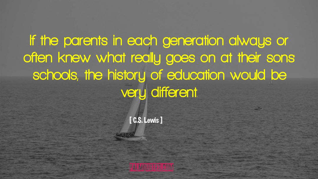 Different Generations quotes by C.S. Lewis