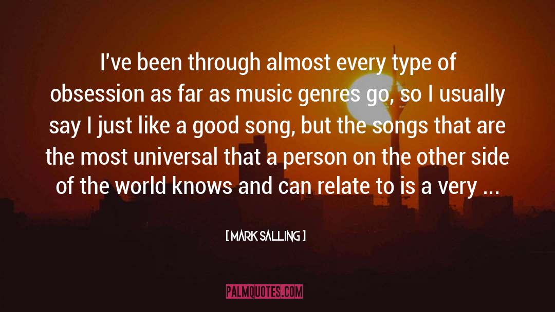 Different Genres Of Music quotes by Mark Salling