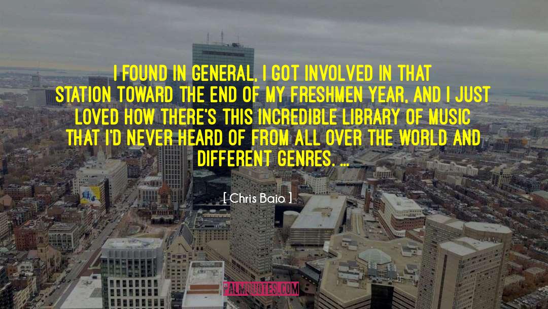 Different Genres quotes by Chris Baio