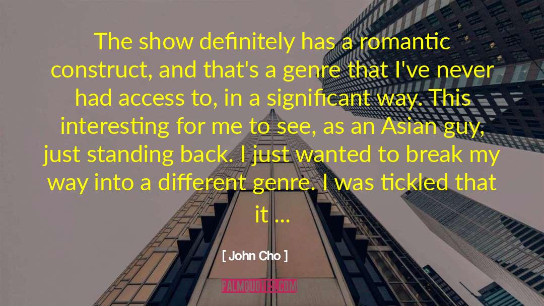 Different Genres quotes by John Cho