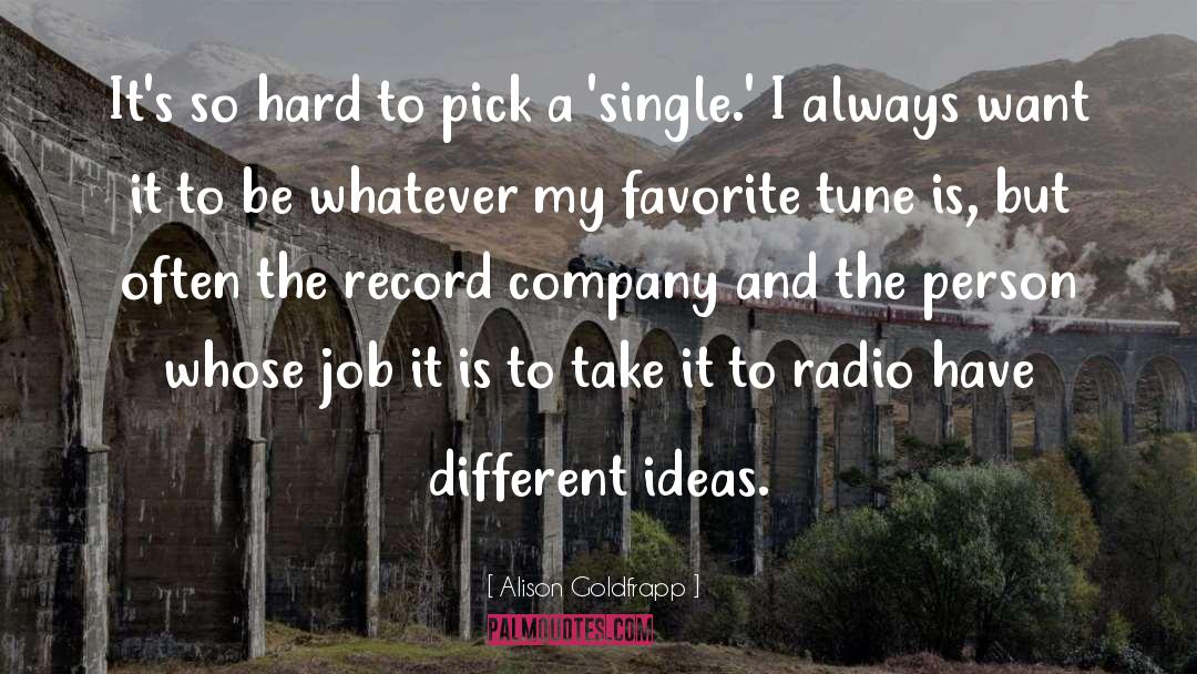 Different Ideas quotes by Alison Goldfrapp