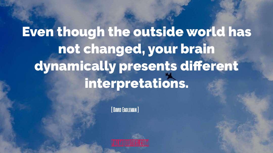 Different Interpretations quotes by David Eagleman