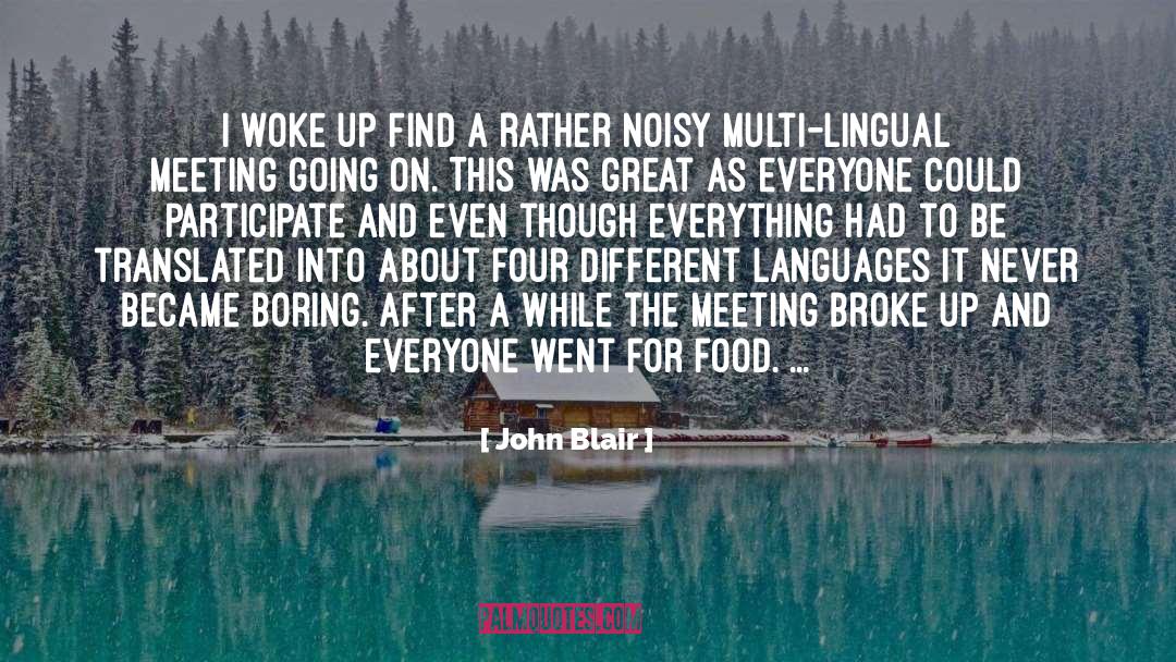 Different Languages quotes by John Blair