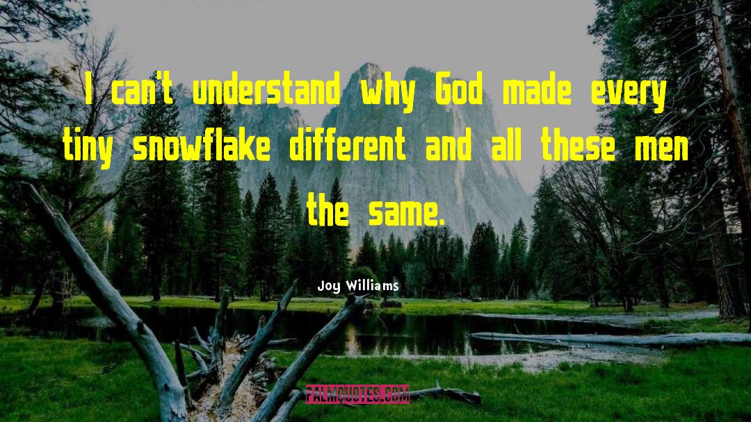 Different Look quotes by Joy Williams