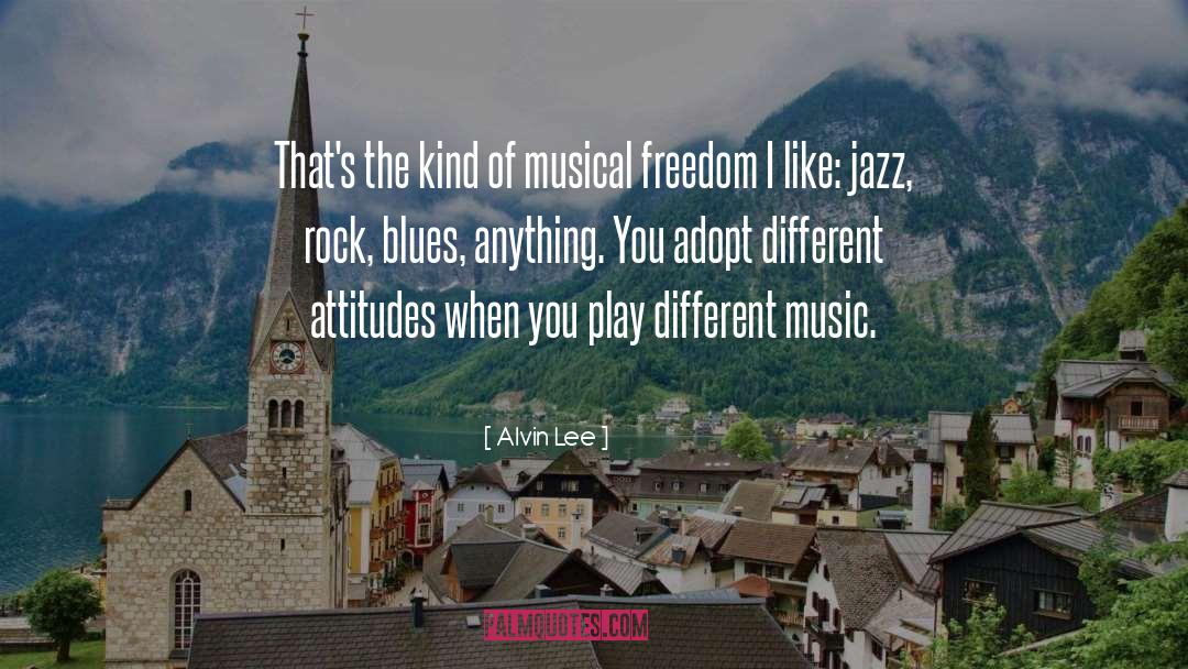 Different Music quotes by Alvin Lee
