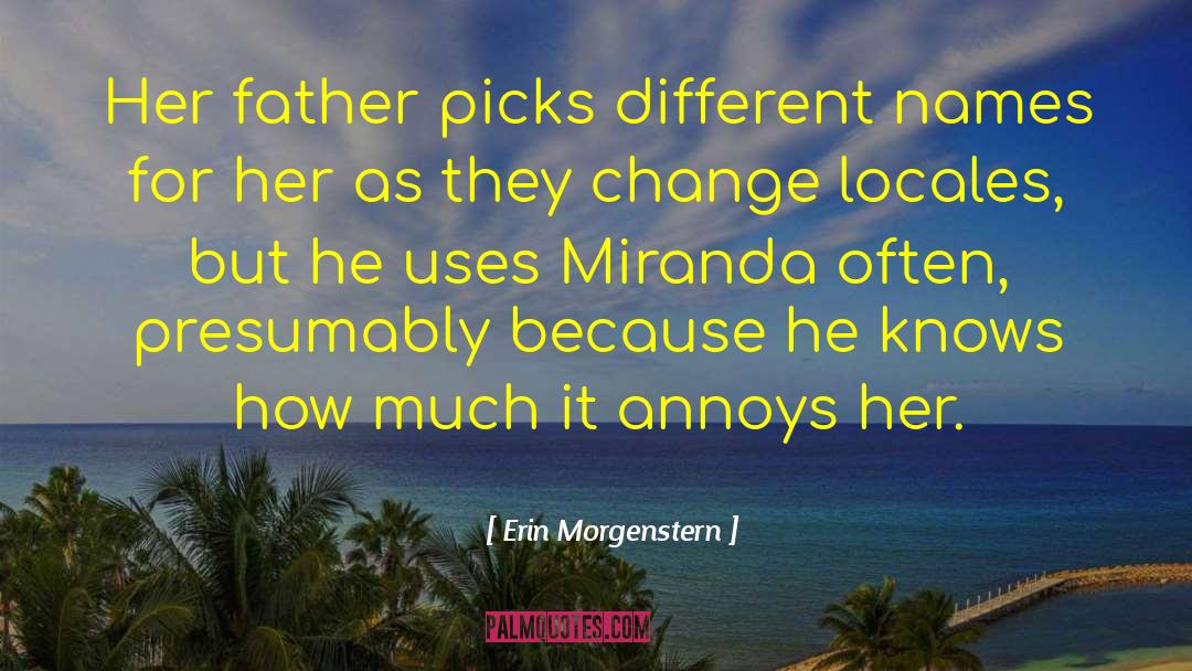 Different Names quotes by Erin Morgenstern