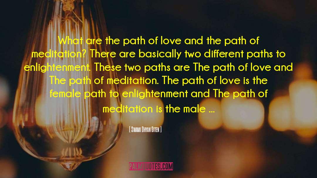 Different Paths quotes by Swami Dhyan Giten