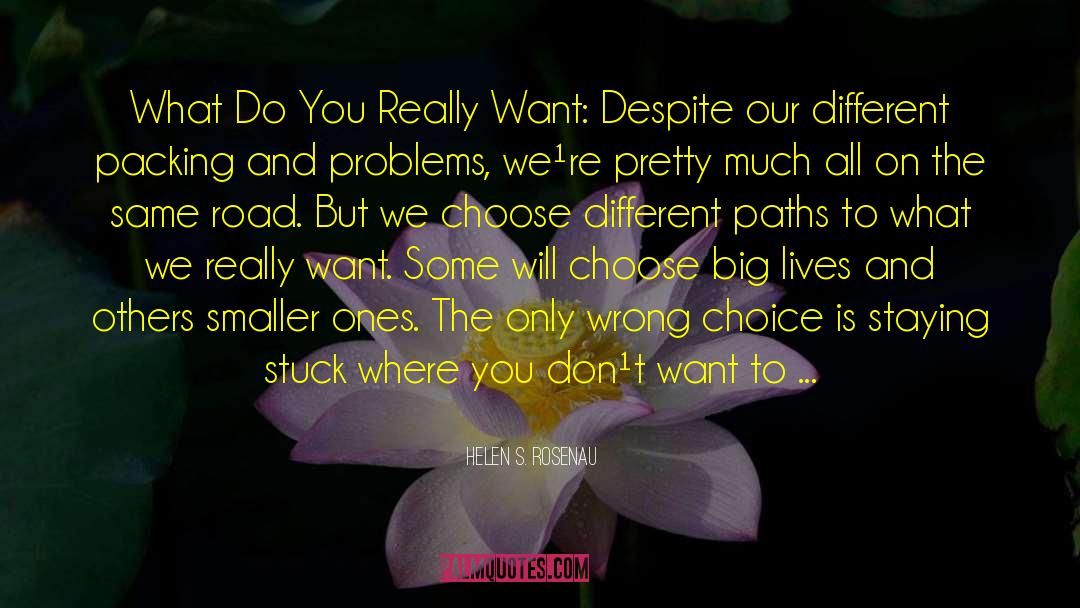 Different Paths quotes by Helen S. Rosenau