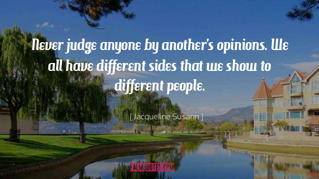 Different Peoples quotes by Jacqueline Susann