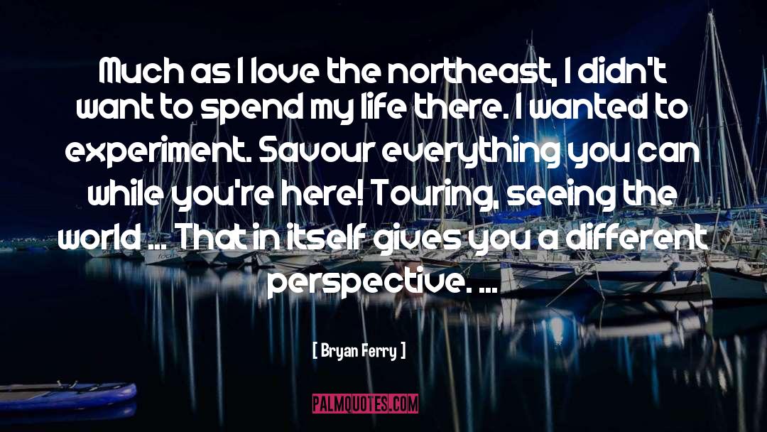 Different Perspective quotes by Bryan Ferry