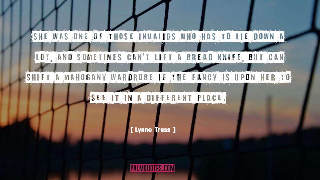 Different Place quotes by Lynne Truss