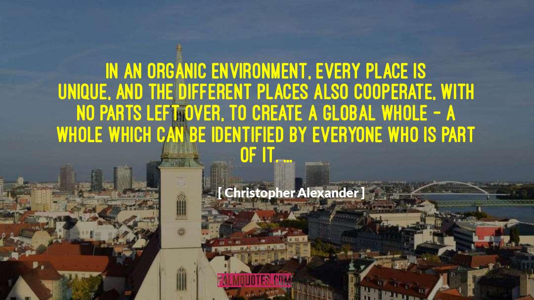Different Places quotes by Christopher Alexander