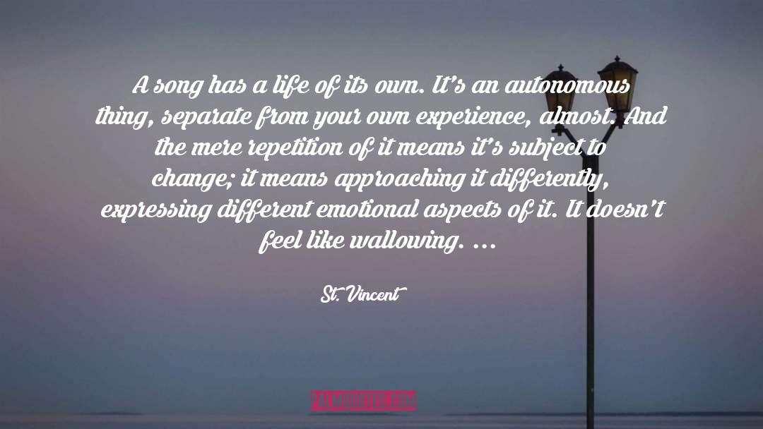 Different Relationships quotes by St. Vincent