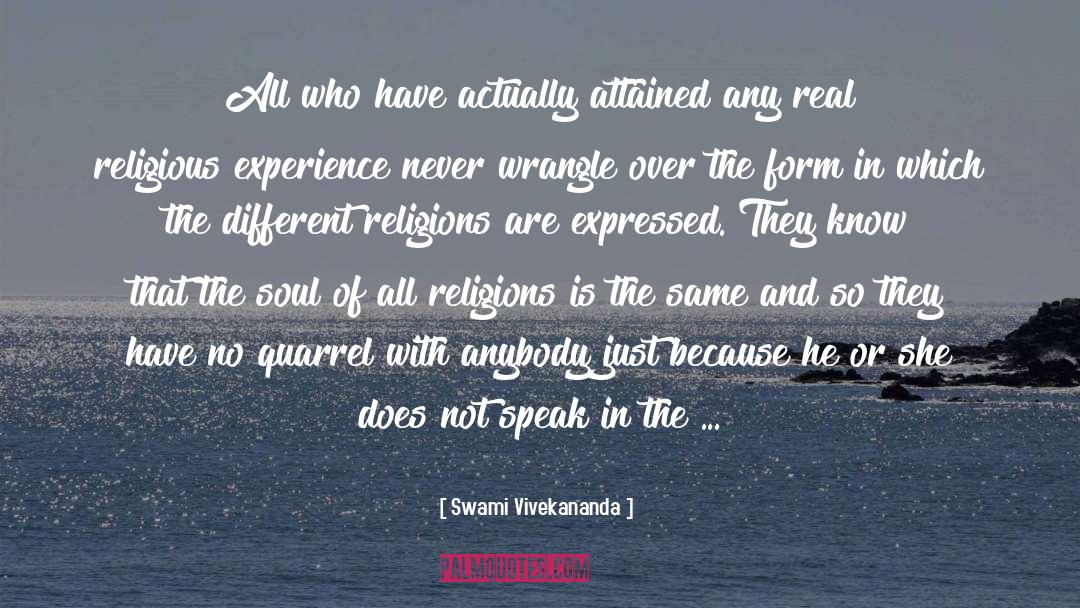 Different Religions quotes by Swami Vivekananda
