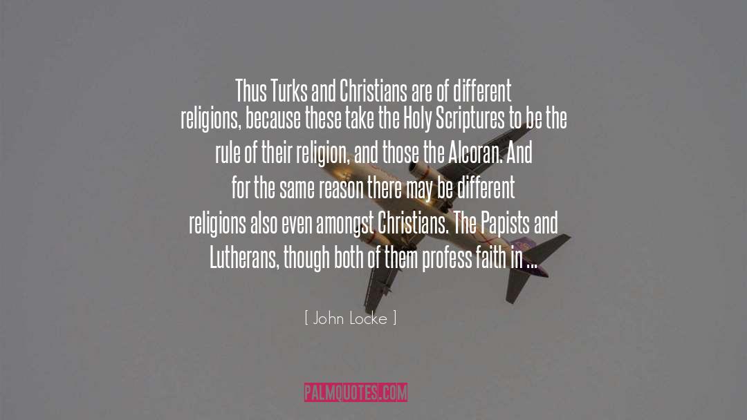 Different Religions quotes by John Locke