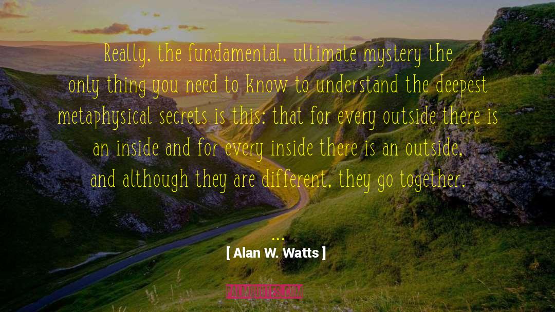 Different Strokes quotes by Alan W. Watts