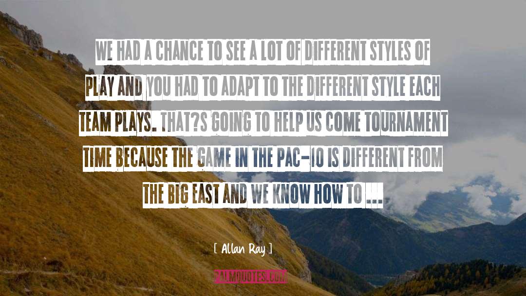 Different Styles quotes by Allan Ray