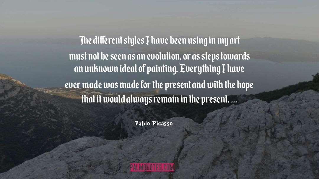 Different Styles quotes by Pablo Picasso