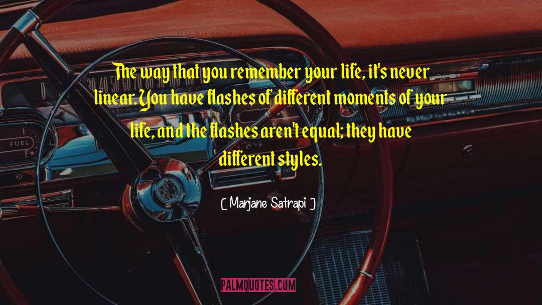 Different Styles quotes by Marjane Satrapi
