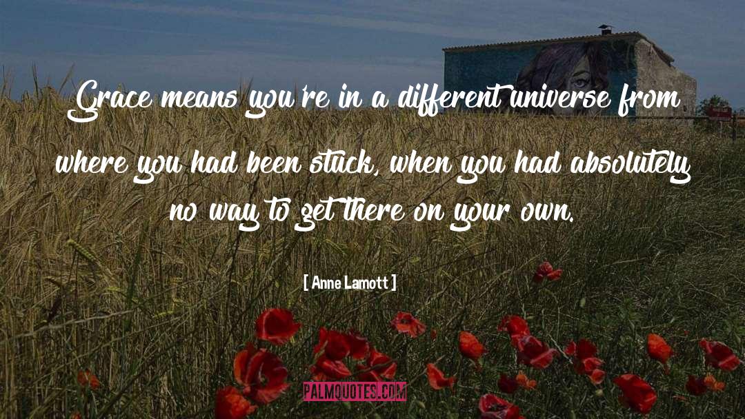 Different Universes quotes by Anne Lamott