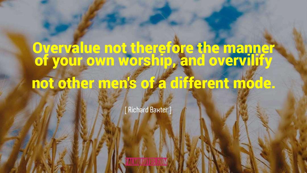 Different Universes quotes by Richard Baxter
