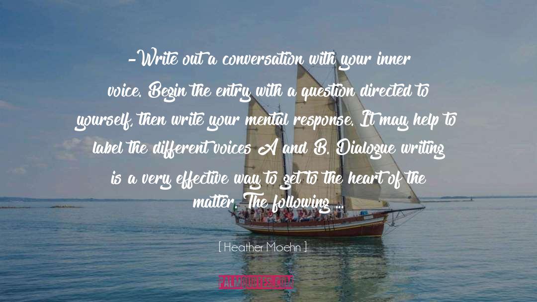 Different Voices quotes by Heather Moehn