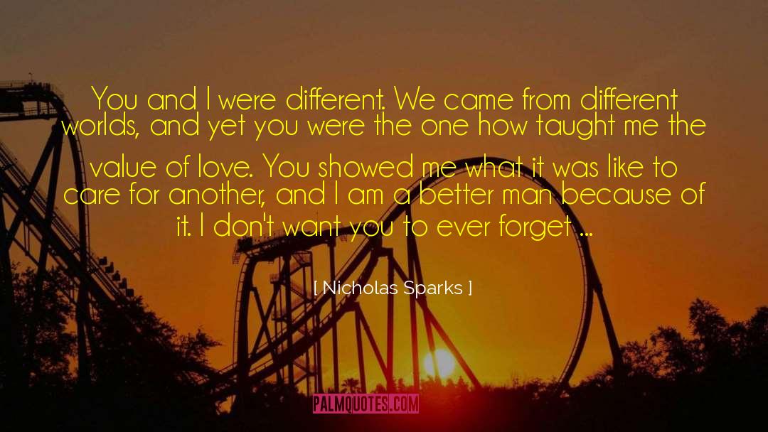 Different Worlds quotes by Nicholas Sparks
