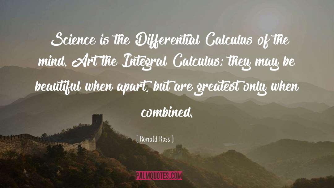 Differential Calculus quotes by Ronald Ross